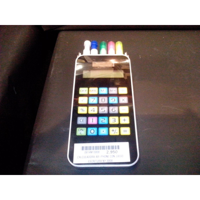 CALCULADORA ALEX BOG I-PHONE CON JUEGO ESCRITURA NY-3008 ^