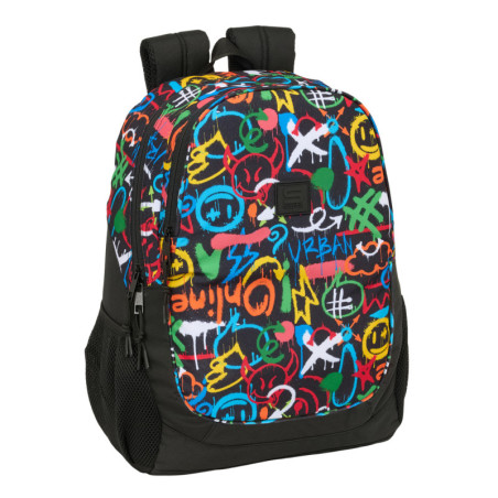 MOCHILA ADAPT.CARRO SAFTA GRAFFITI "COLORS" SAFTA26 642623665 44X32 UNIDAD