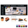 JUEGO OFICINA SENFORT19 SOHO 4 PIEZAS COLOR NARANJA 20884
