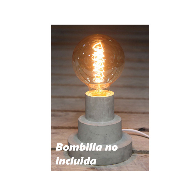 LAMPARA DECORACION I-TOTAL LED BASE CEMENTO XL0711 ^