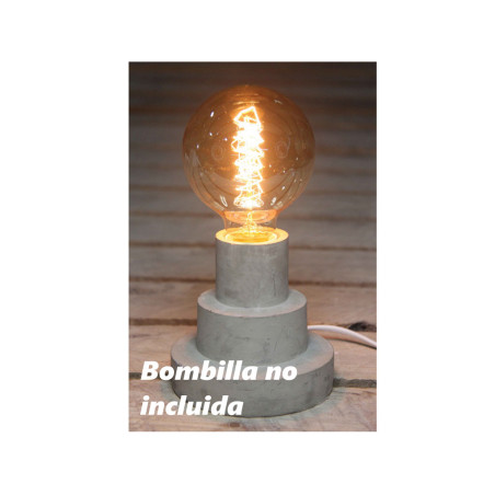 LAMPARA DECORACION I-TOTAL LED BASE CEMENTO XL0711 ^