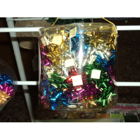 LAZO-ESTRELLA METALIZADO  5MM C/100U 1306/C97