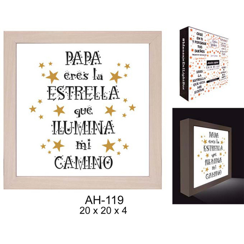CAJA LUZ ALEX BOG PAPA ERES LA ESTRELLA AH-119