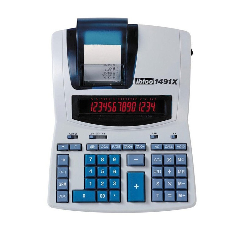 CALCULADORA IBICO SOBREMESA PAPEL TERMICO 14 DIGITOS IB404207  ESSELTE