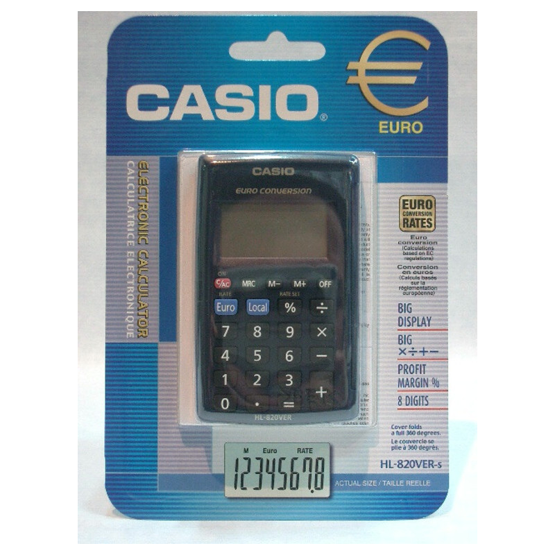 CALCULADORA CASIO HL 820 VER-S  8 DIGITOS ^