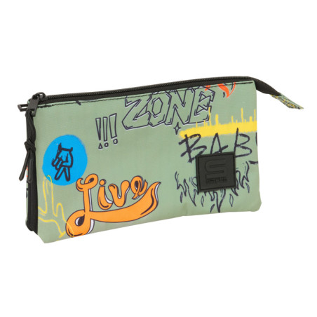 PORTATODO TRIPLE SAFTA GRAFFITI "ZONE" SAFTA26 842621744 12X22 UNIDAD