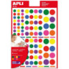 GOMETS MULTICOLOR FIGURAS VARIAS MEDIDAS REMOVIBLE BOLSA 6HJ 664u. APLI 13240