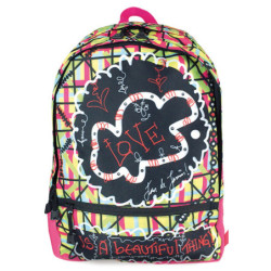 MOCHILA SENFORT16 DAYPACK CREMALLERA BAGGUAY DREAM BIG BASIC LOVE 1001751 ^