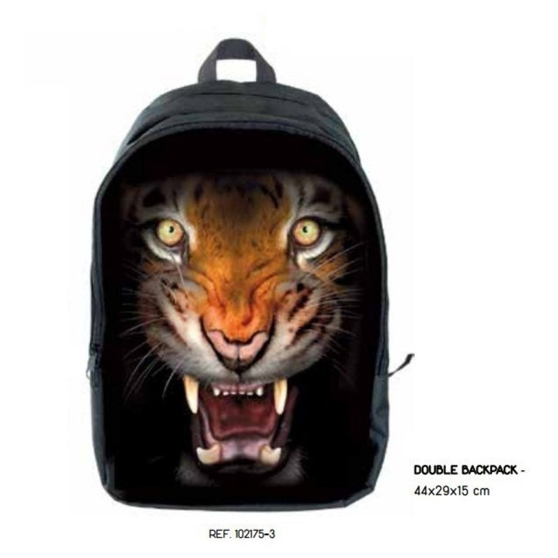 MOCHILA SENFORT16 DAYPACK CREMALLERA BAGGUAY EXTREME TIGER 1021753 ^