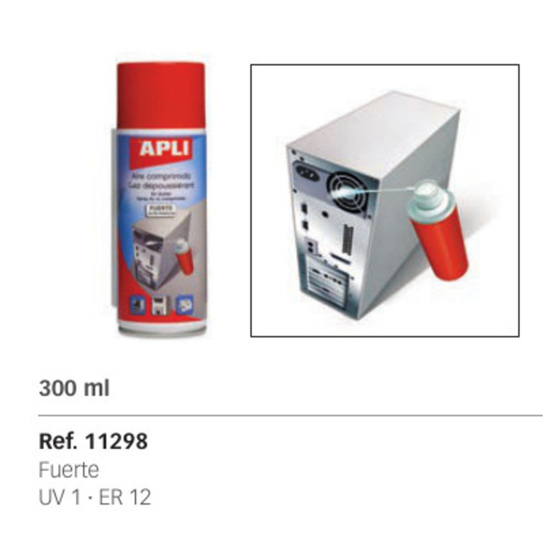 SPRAY AIRE COMPRIMIDO APLI FUERTE 300ML 11298