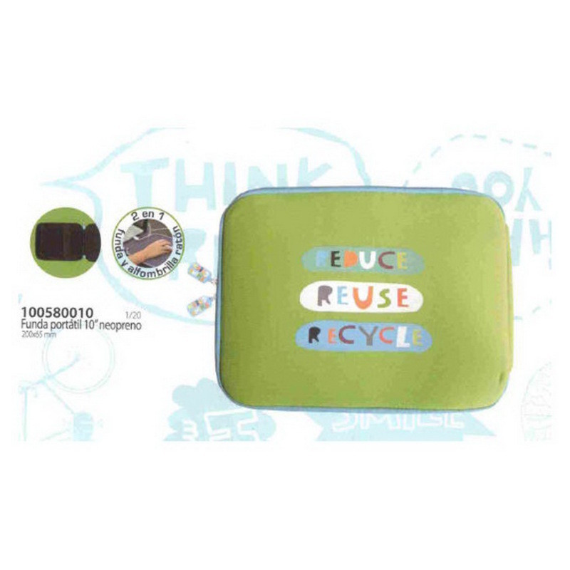 FUNDA ORDENADOR ENRI 12 THINK GREEN 10'' 100580010 ^
