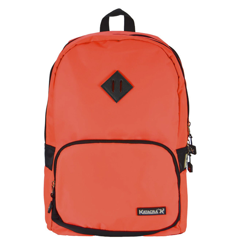 MOCHILA DOBLE CREMALLERA C/FUNDA PORTATIL SENFORT19 KATACRAK NEON NARANJA 1403084
