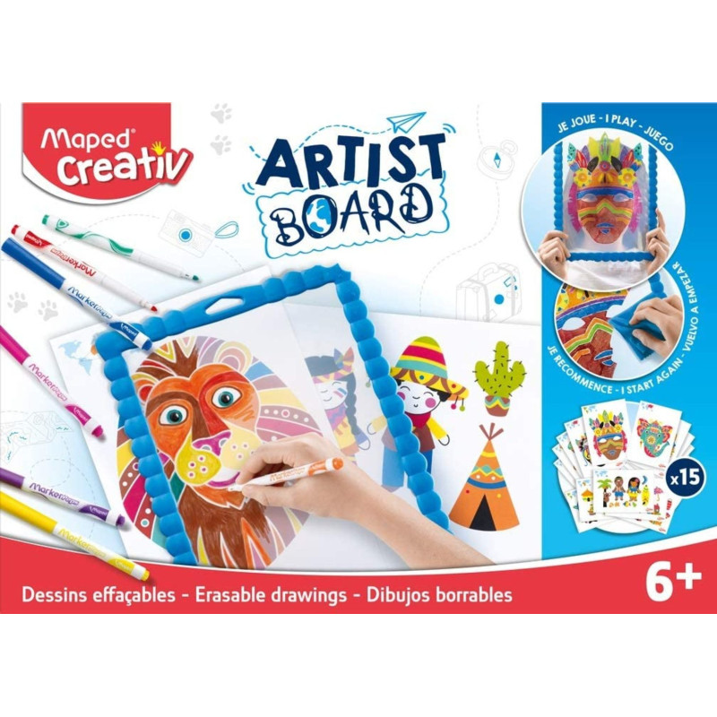 JUEGO MAPED ARTIST BOARD - DIBUJOS BORRABLES 907101