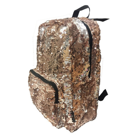 MOCHILA DMMSUPLIES FANTASIA CON LENTEJUELAS COBRE ORO PB1610-051 CD