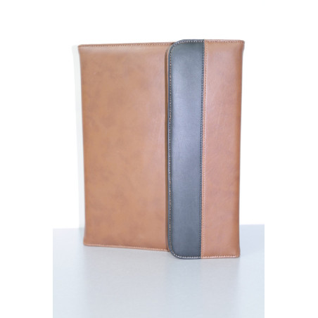 CARPETA CONGRESO LEBER FOLIO 10.662 06 MARRON NEGRO C/CALCULADORA ^