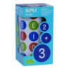 GOMETS VOCALES MAYUSC. MULTICOLOR REMOVIBLES 20,0MM 900u. APLI. 16797