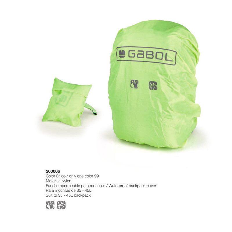 FUNDA IMPERMEABLE GABOL20 PARA MOCHILA PLEGABLE 200006
