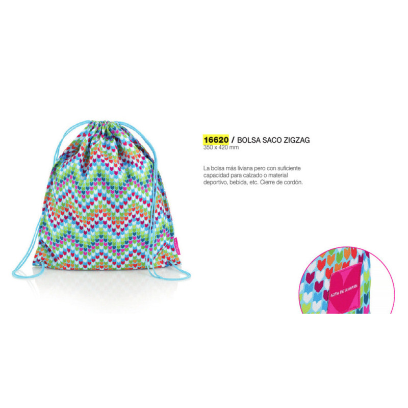 BOLSA ZAPATOS MIQUELRIUS17 42CM ZIGZAG ARP 16620