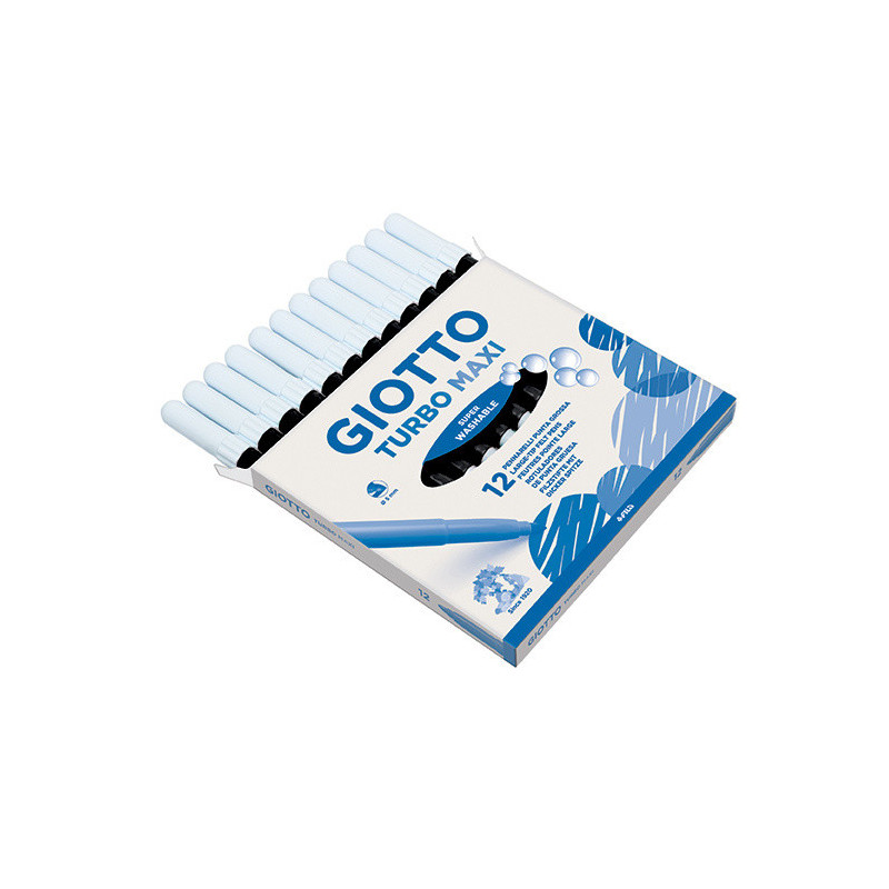 MARCD.ES COLORES GIOTTO TURBO MAXI NEGRO CJ.12