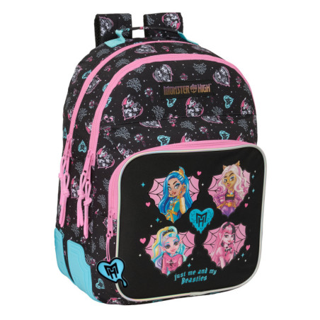 MOCHILA DOBLE ADAPT.CARRO MONSTER HIGH SAFTA26 612698773 42X32 UNIDAD