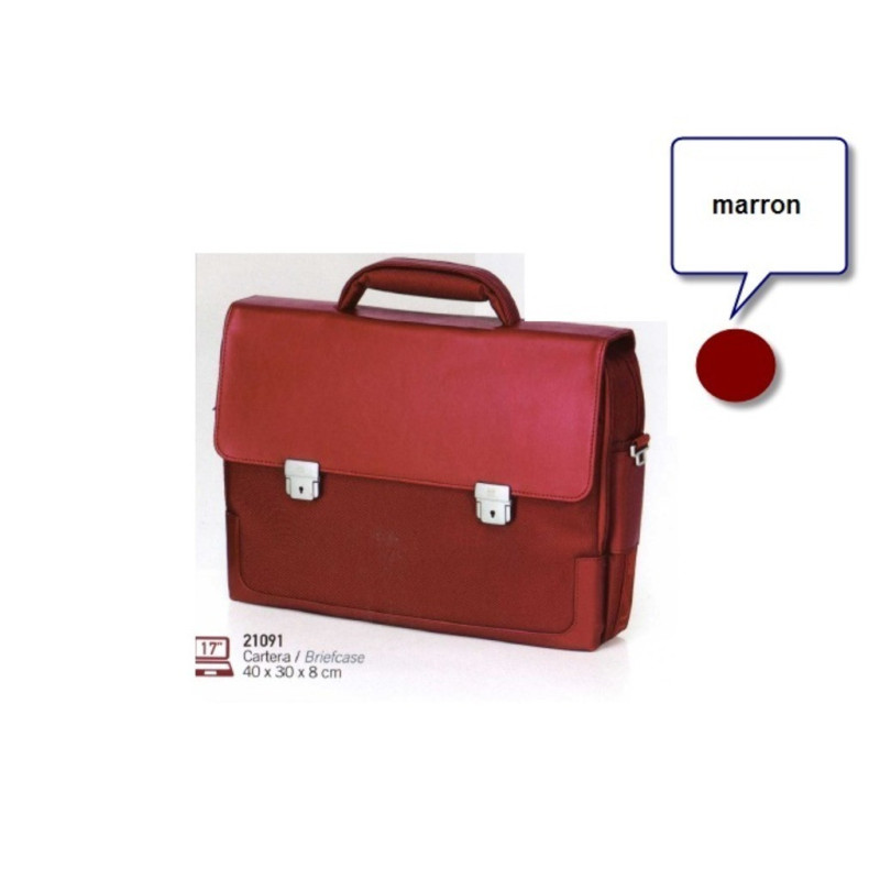 MALETIN GABOL PRO SOLID SOLAPA 21091 MARRÓN ^