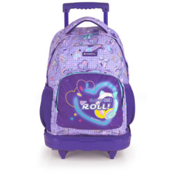 MOCHILA CON RUEDAS DESMONTABLE GABOL FUNNY GABOL25 236084025 EL TIRADOR TOTALMENTE EXTENDIDO MIDE 92