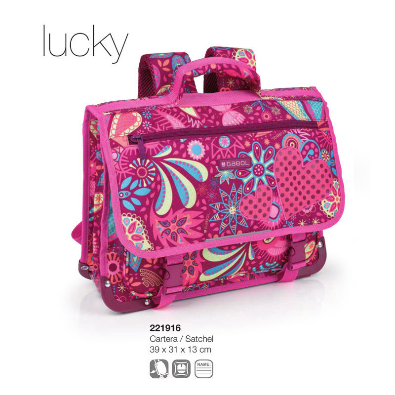 MOCHILA GABOL18 SCHOOL LUCKY FRANCESA 39CM 221916