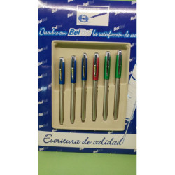 BOLIGRAFO LEBER CAPUCHA ANODIZADO COLORES 01.036-00 UNIDAD ^