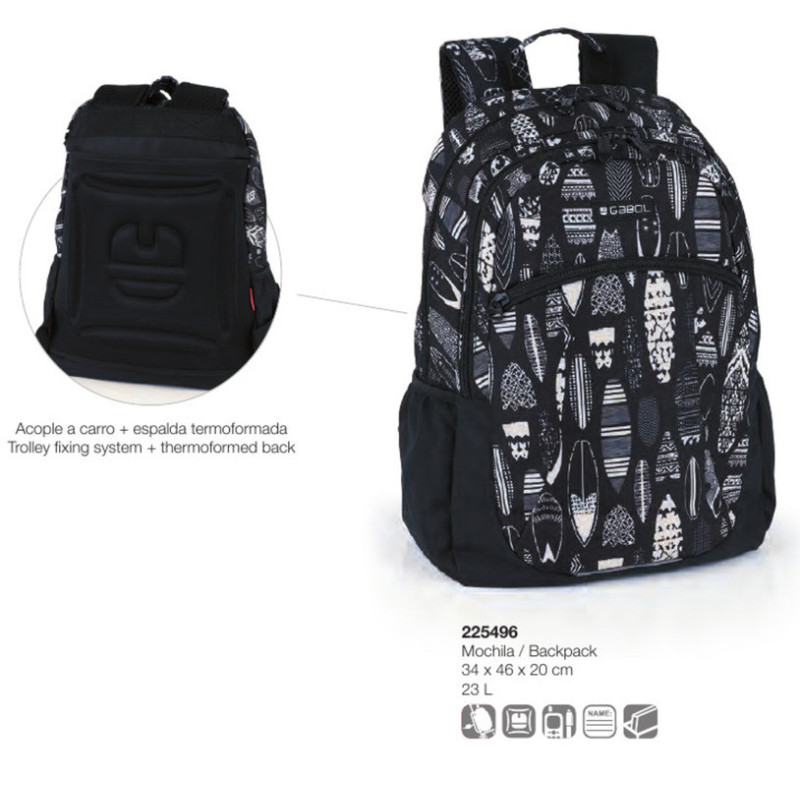 MOCHILA DOBLE GABOL19 SCHOOL TEEN HAWAI 225496