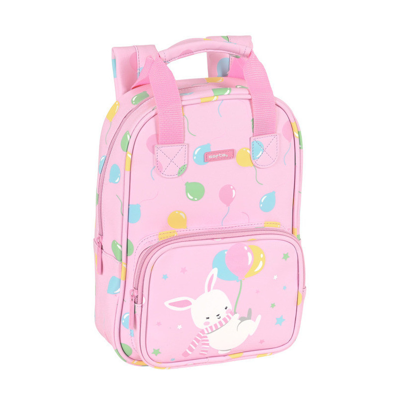 MOCHILA INFANTIL CON ASAS FACIL LIMPIEZA SAFTA PREESCOLAR "BALLOON" 612288765 28*20 SAFTA22