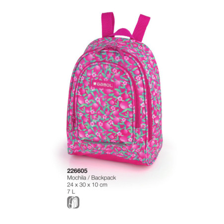 MOCHILA GABOL20 CHERRY GIRL 30CM 226605