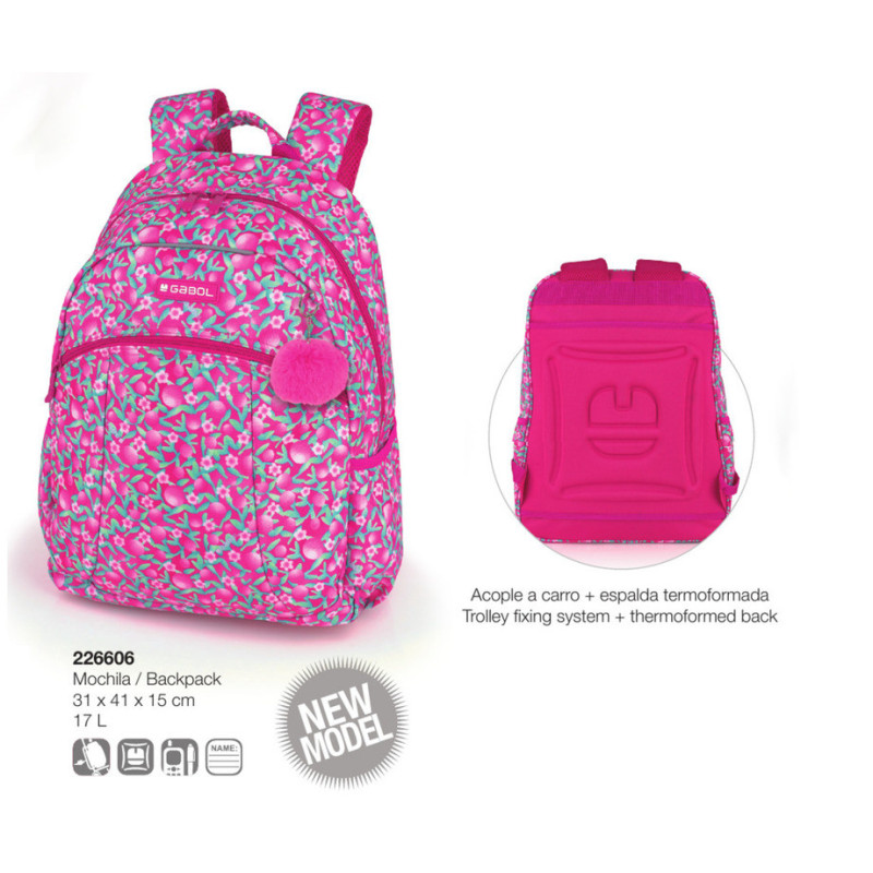 MOCHILA GABOL20 CHERRY GIRL 41CM 226606
