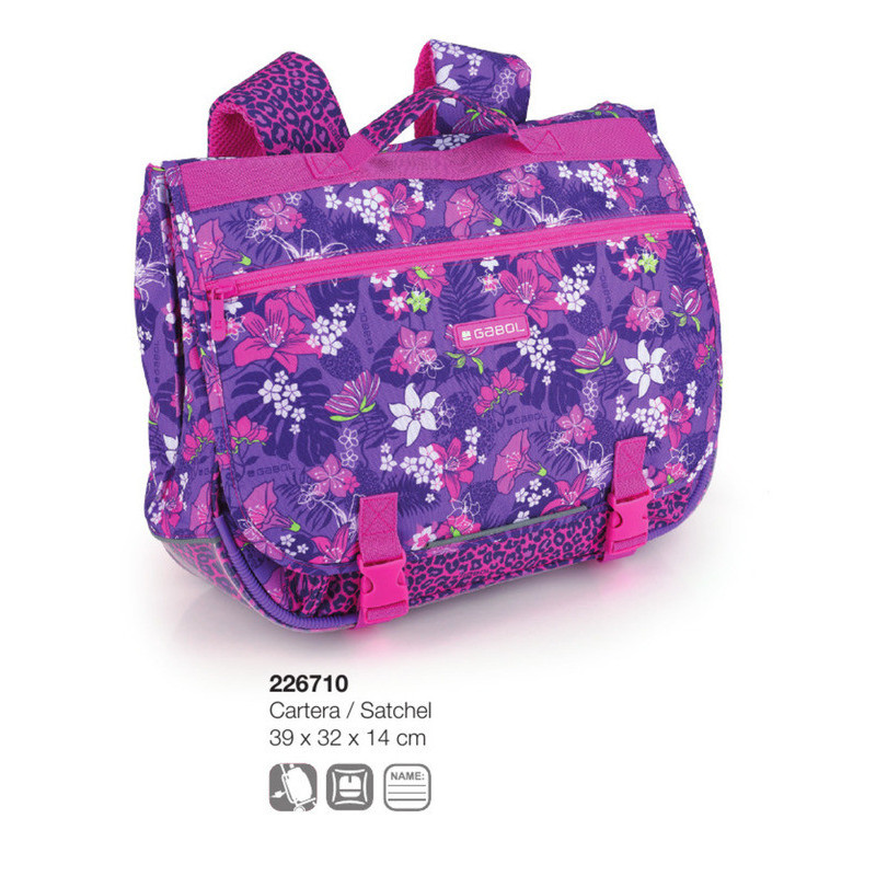 MOCHILA FRANCESA CRUZADA GABOL20 JASMINE GIRL 39CM 226710