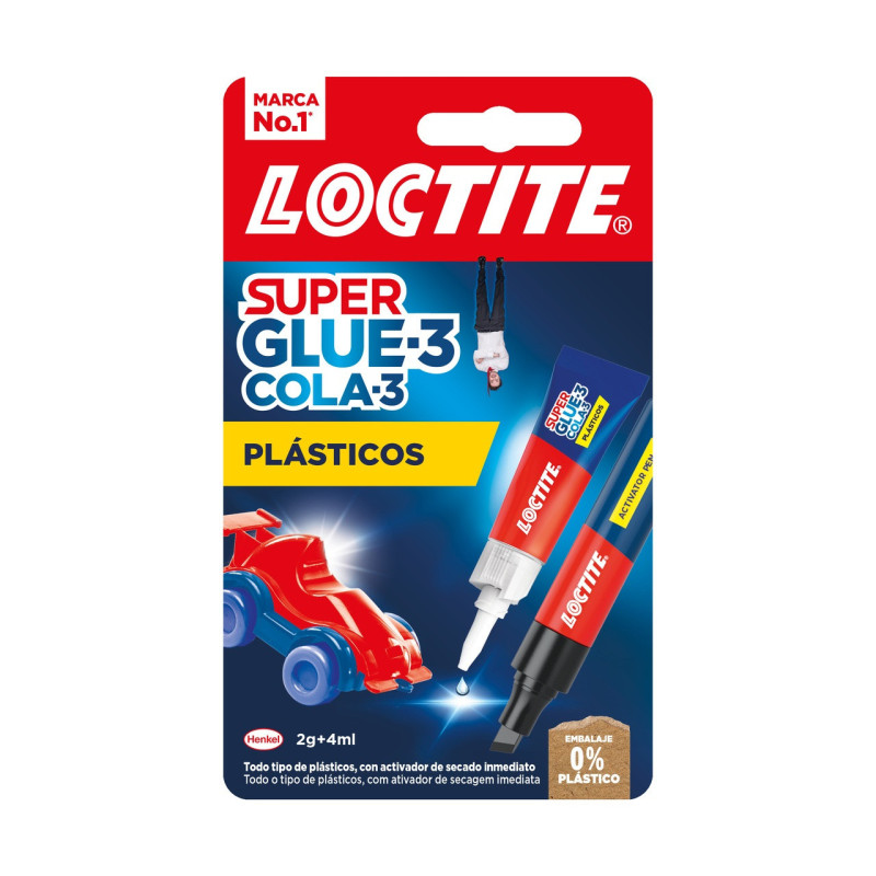PEGAMENTO SG-3 PLASTICOS DIFICILES 4 ML / 2 G LOCTITE