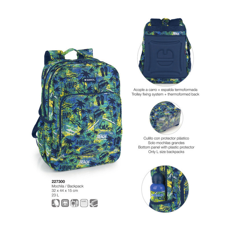 MOCHILA GABOL20 SHARK BOY 44CM 227300