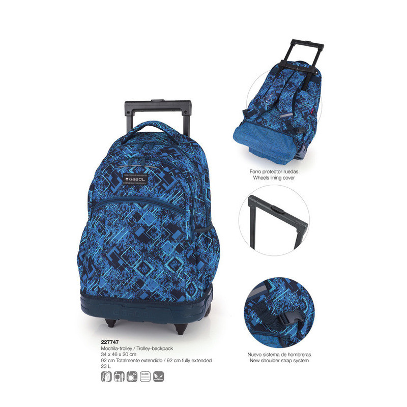 MOCHILA TROLLEY WR GABOL20 IGGY TEENAGER 46CM 227747