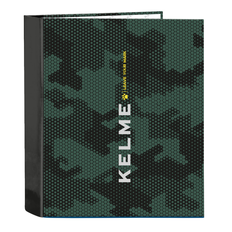 CARPETA F. 4 ANILLAS 35MM LOMO ANCHO KELME "CAMO" SAFTA26 512621657 33X27 UNIDAD