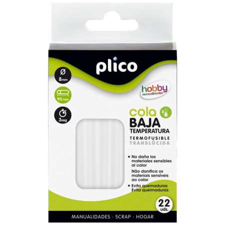 COLA TERMOFUSIBLE MINI BAJA TEMPERATURA (22u.) PLICO