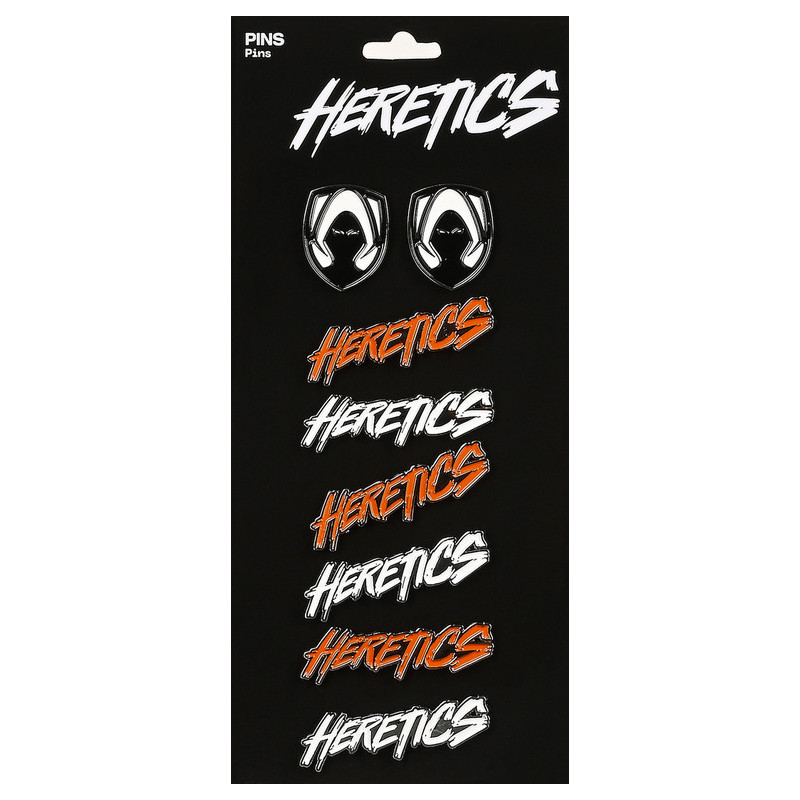 BLISTER 8 PINS TEAM HERETICS 312155915 18*8 SAFTA22