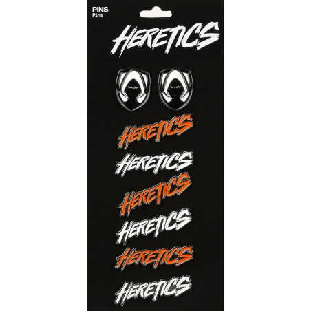 BLISTER 8 PINS TEAM HERETICS 312155915 18*8 SAFTA22