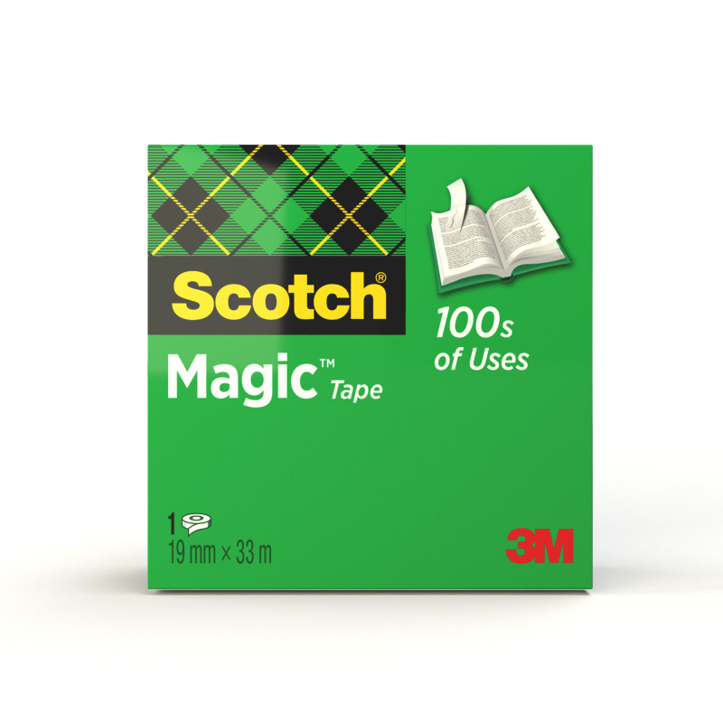 ROLLO CINTA INVISIBLE 12MM X 33M MAGIC CAJA CARTÓN 810/1233 SCOTH 7100054153