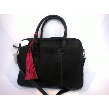 BOLSO MATTIES BANDOLERA MUJER POLIPIEL NEGRO 40CM 3533
