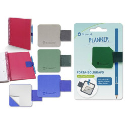 PORTA BOLIGRAFO ADHESIVO PLANNER COLORES SURTIDOS 328737 POESSA (24)