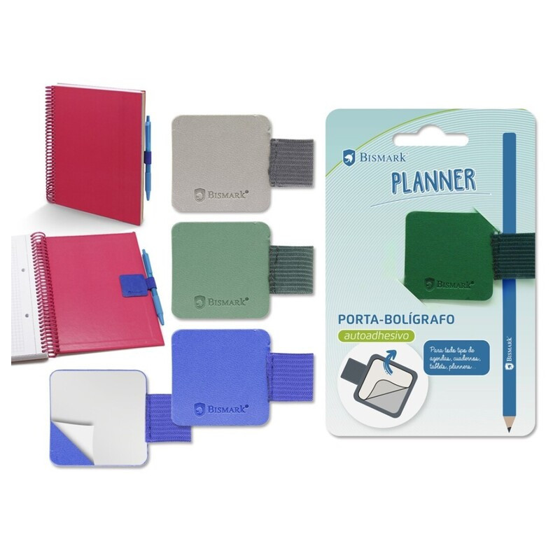 PORTA BOLIGRAFO ADHESIVO PLANNER COLORES SURTIDOS 328737 POESSA (24)