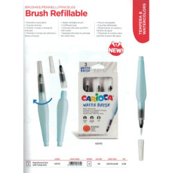 PINCEL AGUA CARIOCA BLISTER 3 MODELOS SURTIDOS 43170