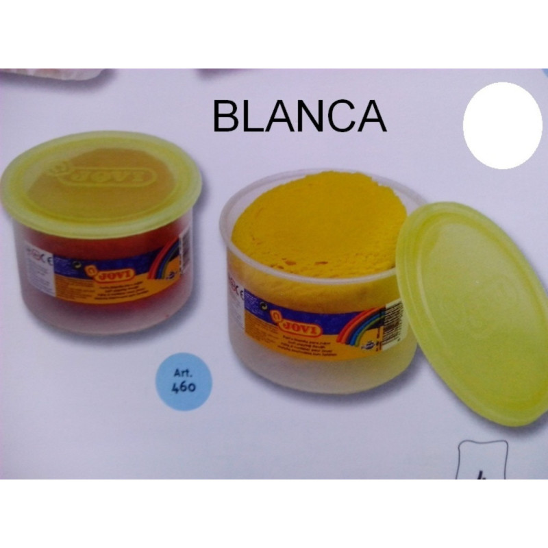 PLASTILINA JOVI BLANDIVER BLANCA BOTE 125ML 450 C/5U