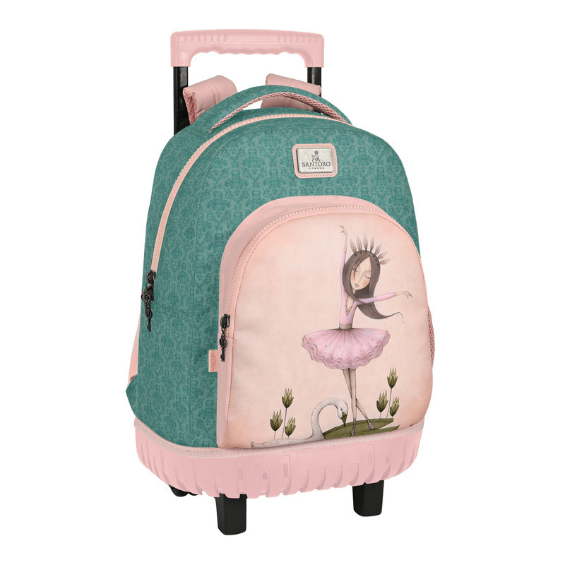 MOCHILA GDE. C/RUEDAS COMPACT EVOL. EXT. GLOWLAB "FRUTITAS" SAFTA26 612617218 45X33 UNIDAD