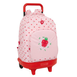 MOCHILA GDE. C/RUEDAS COMPACT EXTRAIBLE GLOWLAB "FRUTITAS" SAFTA26 612617918 45X33 UNIDAD