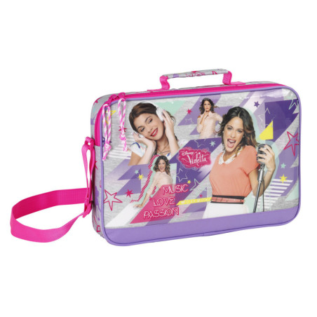 MOCHILA SAFTA15 VIOLETTA NEON EXTRAESCOLAR 38CM 611542385 ^