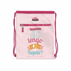 BOLSA ZAPATOS DOHE18 MUYMUMMY ROSA TE LO TENGO QUE 40CM 50635